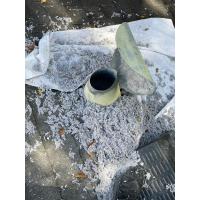 Lint surrounding vent following cleaning 
